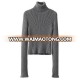 Custom high neck knitted warm heavy winter women sweater