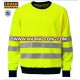 high visibility reflective tapes safety crewneck sweatshirt